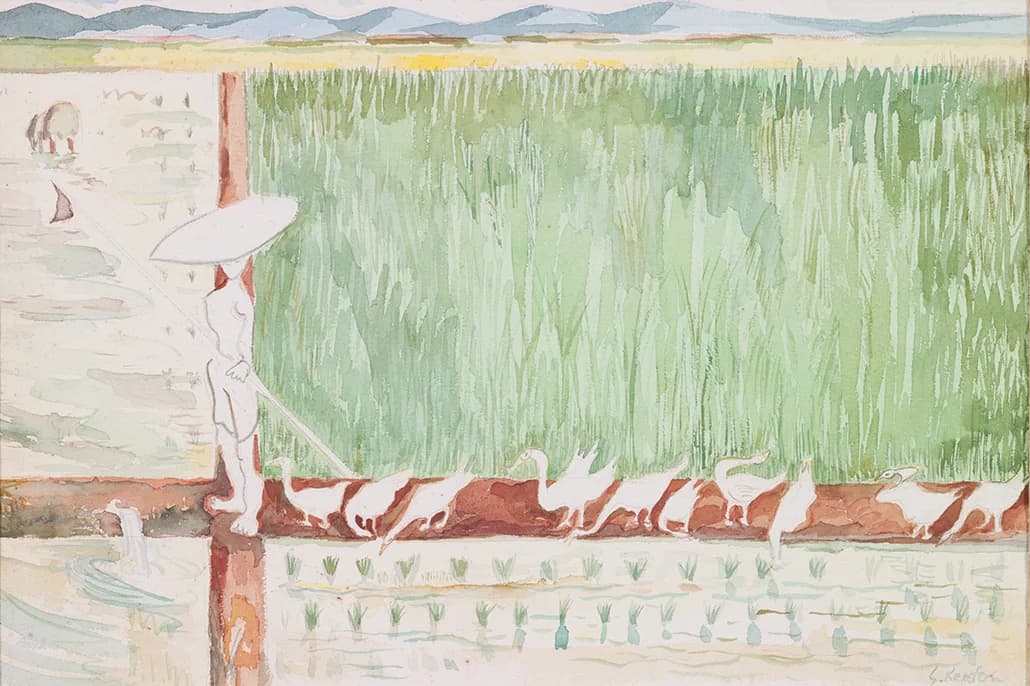Pagi-pagi di Sawah I — recto
