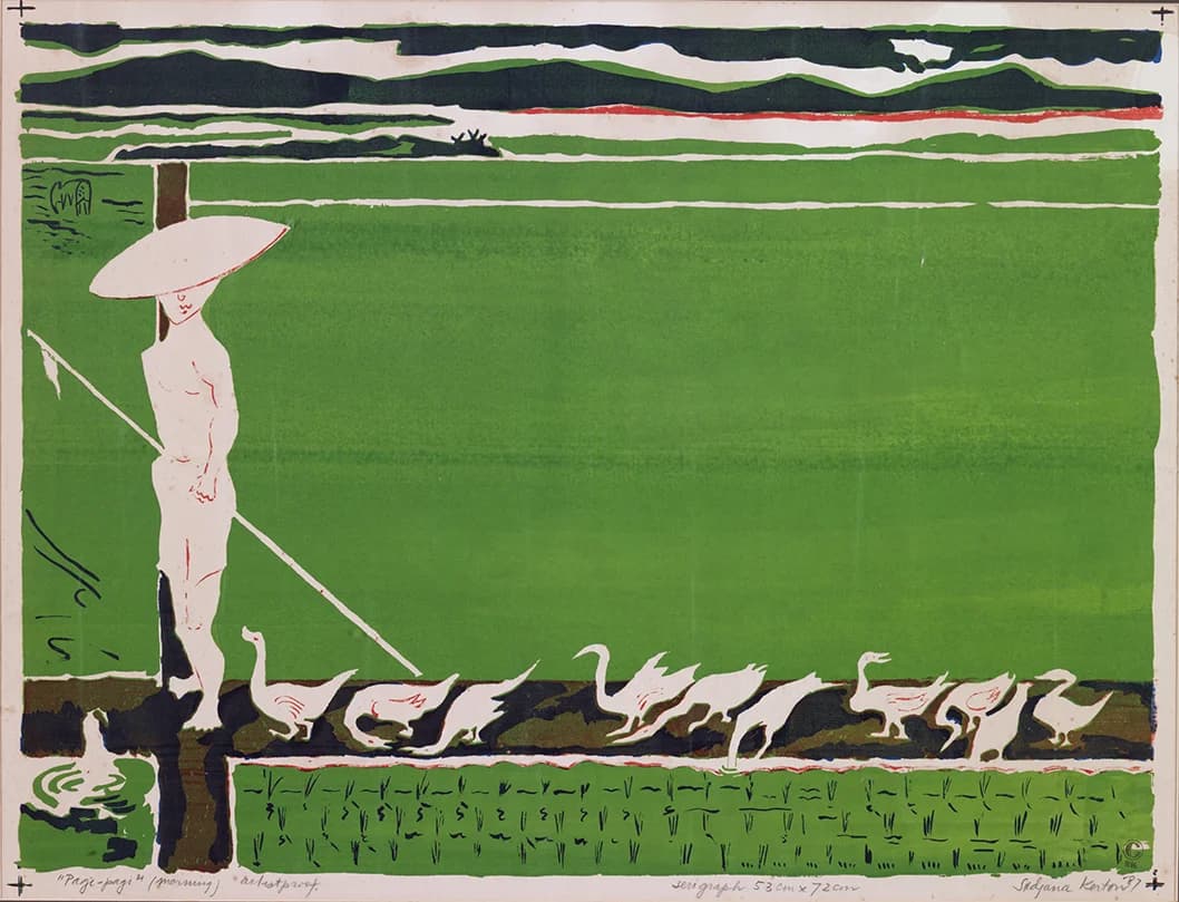 Pagi-pagi di Sawah II — recto