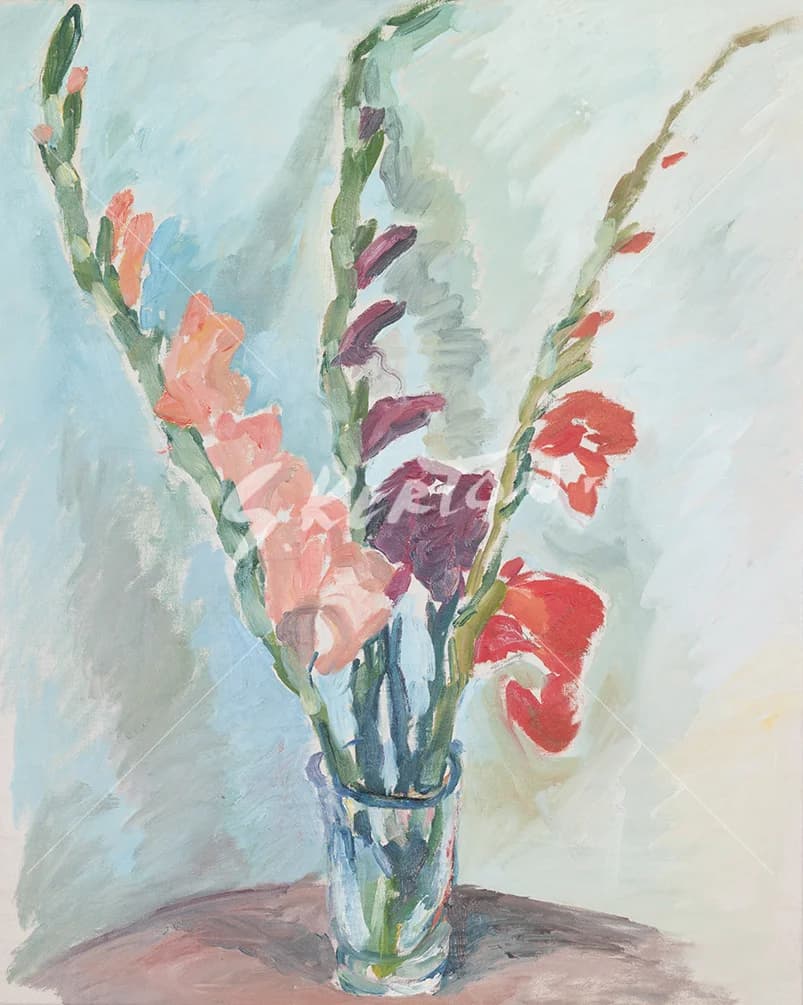Flowers in a Glass — recto