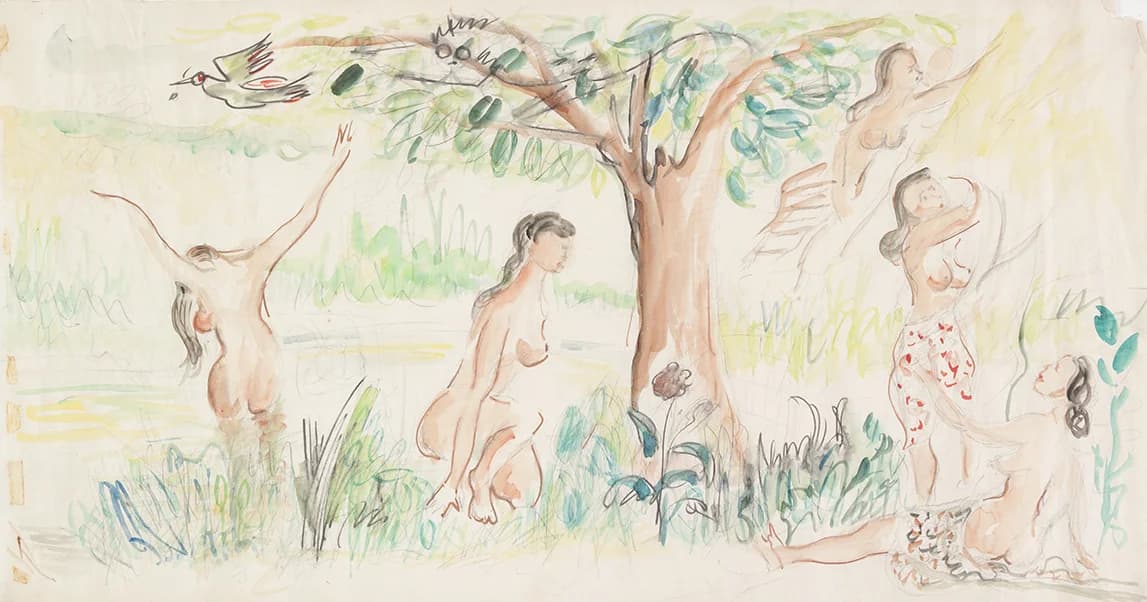 Bali Bathers — recto