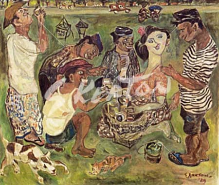 Flirting with the Jamu Lady — recto